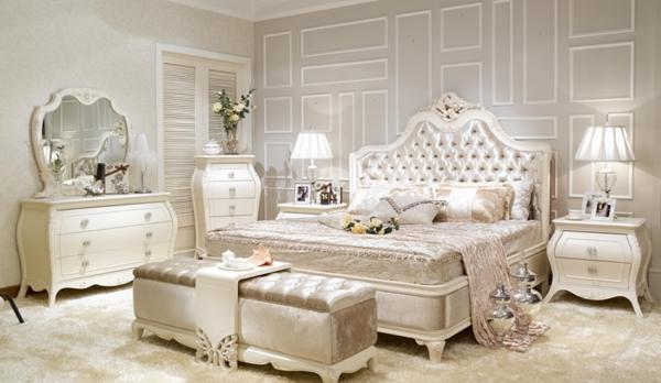 SGS ISO9001 6 Piece Home Hotel Wooden King Size Bed And Wardrobe Set