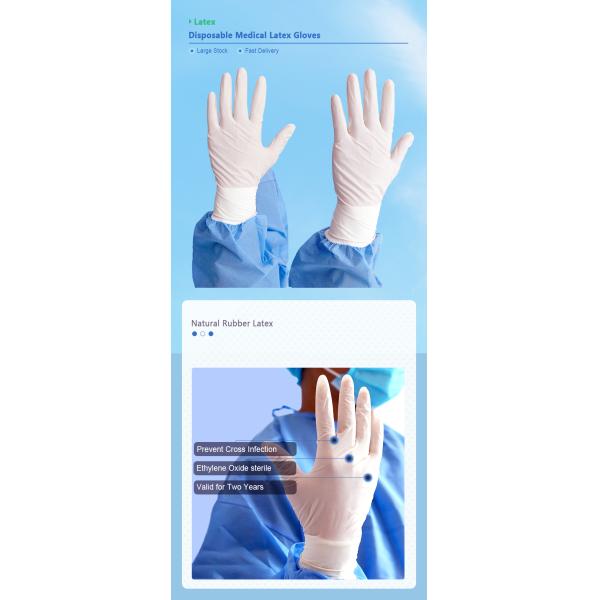 Textured Latex Medical Examination Disposable Hand Gloves