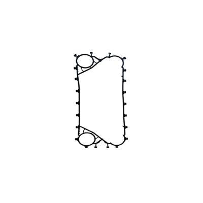 S21A Water Cooling Plate Heat Exchanger Gasket Glued Or Clip