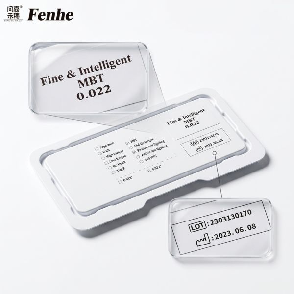 Dental Orthodontic Brackets with Roth and MBT Base Types for Simple Operation and 0.018/0.022 Slot Sizes