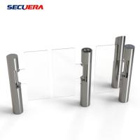 Porta deslizante automática pedestre da barreira do torniquete do balanço RFID do controle da entrada da segurança