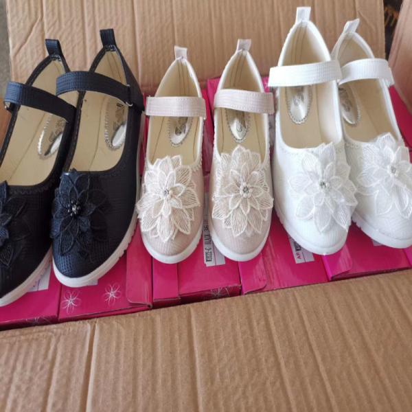 Tricolor Thick Soled girls toddler Cloth Mary Jane Shoes Ventilation