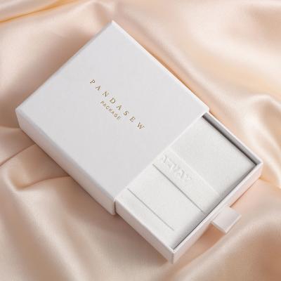 Cardboard Minimalist Jewelry Gift Necklace Presentation Box Storage Pink ODM