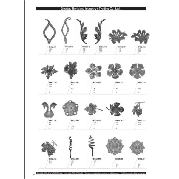 Анти- орнаменты литого железа корозии оцинковывают материал нержавеющей стали сплава