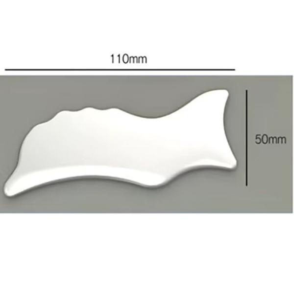 110*50mm Ceramic Guasha Tool for Body Care Facial Gua Sha Massage Board to Reduce Head Neck Back Pain and More