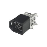 Codez les mini un FAKRA connecteurs de la couleur noire pour le bâti à angle droit de carte PCB