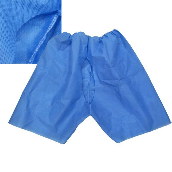 Hubei Haixn SMS Non-woven Disposable Colonoscopy Skirt Pants Women's Examination Colonoscopy Pants Men Patient Exam Wear