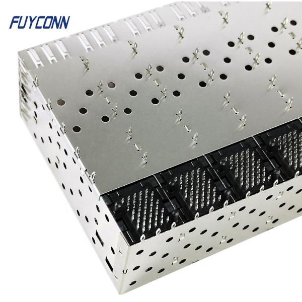 320pin 2x8 Ports SFP Connector Female Press-Fit with Light