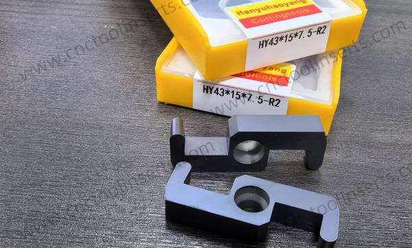 耐熱性CNC回転機 挿入 高強度ボリュート切削ツール HY43X15X7.5XR3-17°