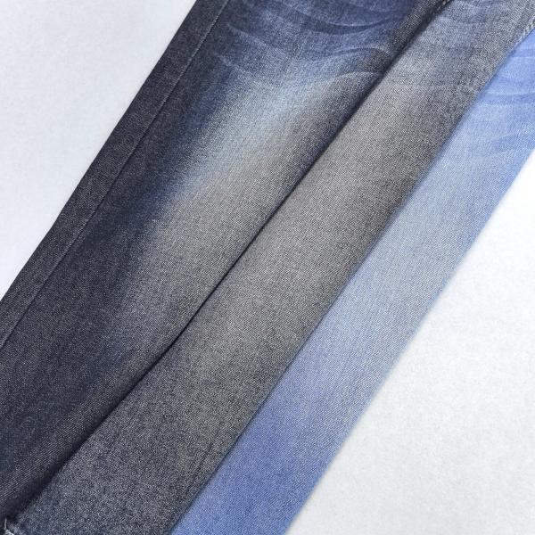 16S Compte de fils T400 coton bleu foncé Tissu denim étirable 8 oz JSD3062 Avec 86,5% de coton 13,5%T400