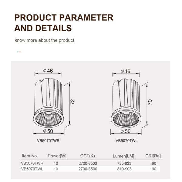 DC 24V Input Downlight Module Tunable White Smart Control MR16 Module