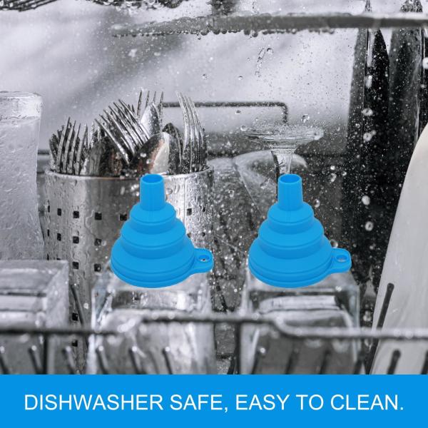 Фантели для наполнения бутылок Кухонные фантели для кухонного использования Пищевой класс Силиконовый складной фантель жидкий порошок