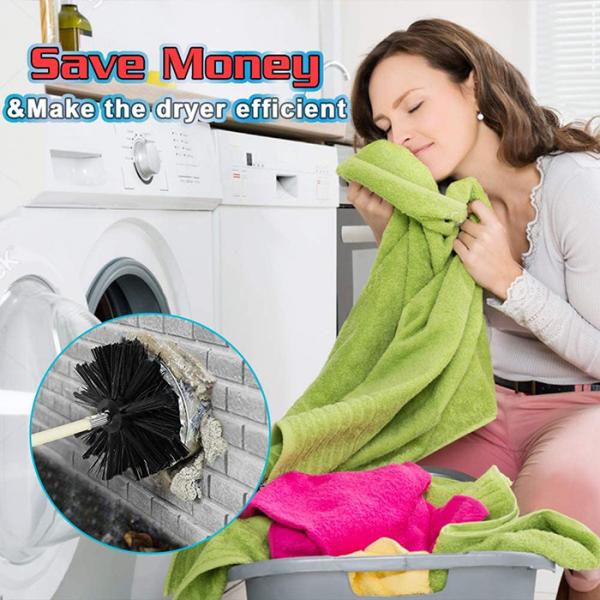 Lint Remover 30 Feet Chimney Cleaning Brush ISO9001 Dryer Vent Cleaning Brush