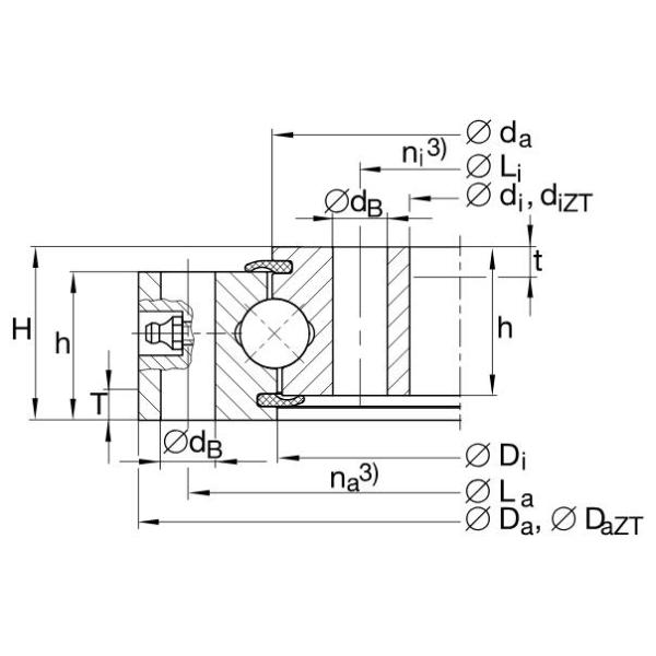VU200220 Slewing Ring Bearing 138x302x46mm Four point contact ball bearing Internal gear teeth xuzhou bearing luoyang