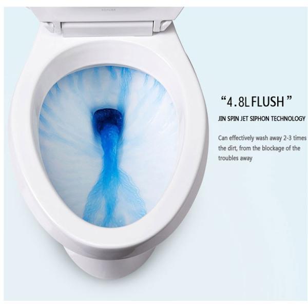 Пол уборной туалета со сливом 2 кнопок верхний - установил 3.0-6.0L