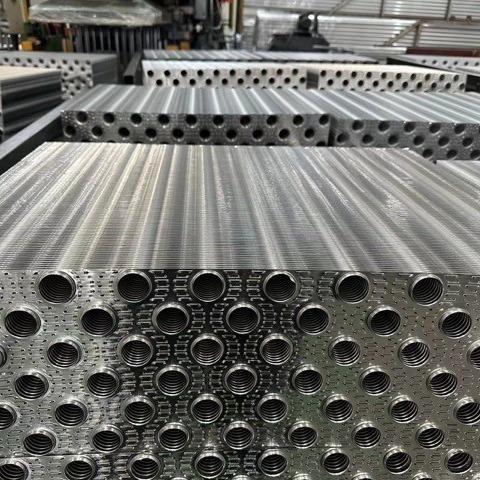 High Heat Transfer Performance Air-Conditioned Condenser Louver Fin 21X18.19mm Aluminum Alloy Tube