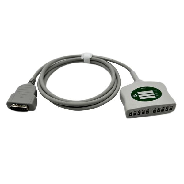 GE Marquette MAC EKG Leadwire с бананом / зажимным адаптером TPU 0.9M 2016032-001