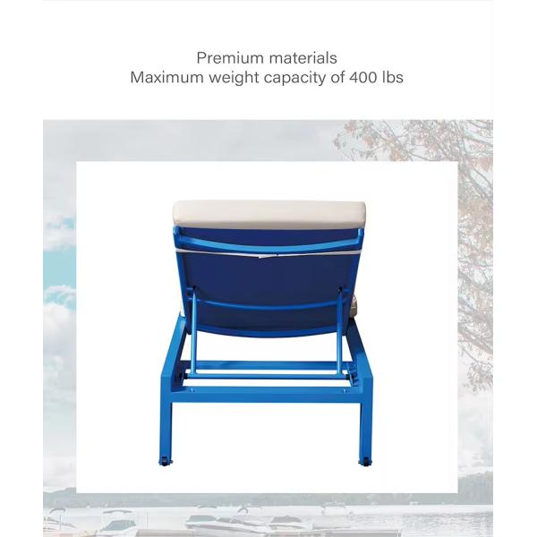 Customized Armrest Outdoor Furniture Patio Leisure Sun Beach Lounger for Relaxation