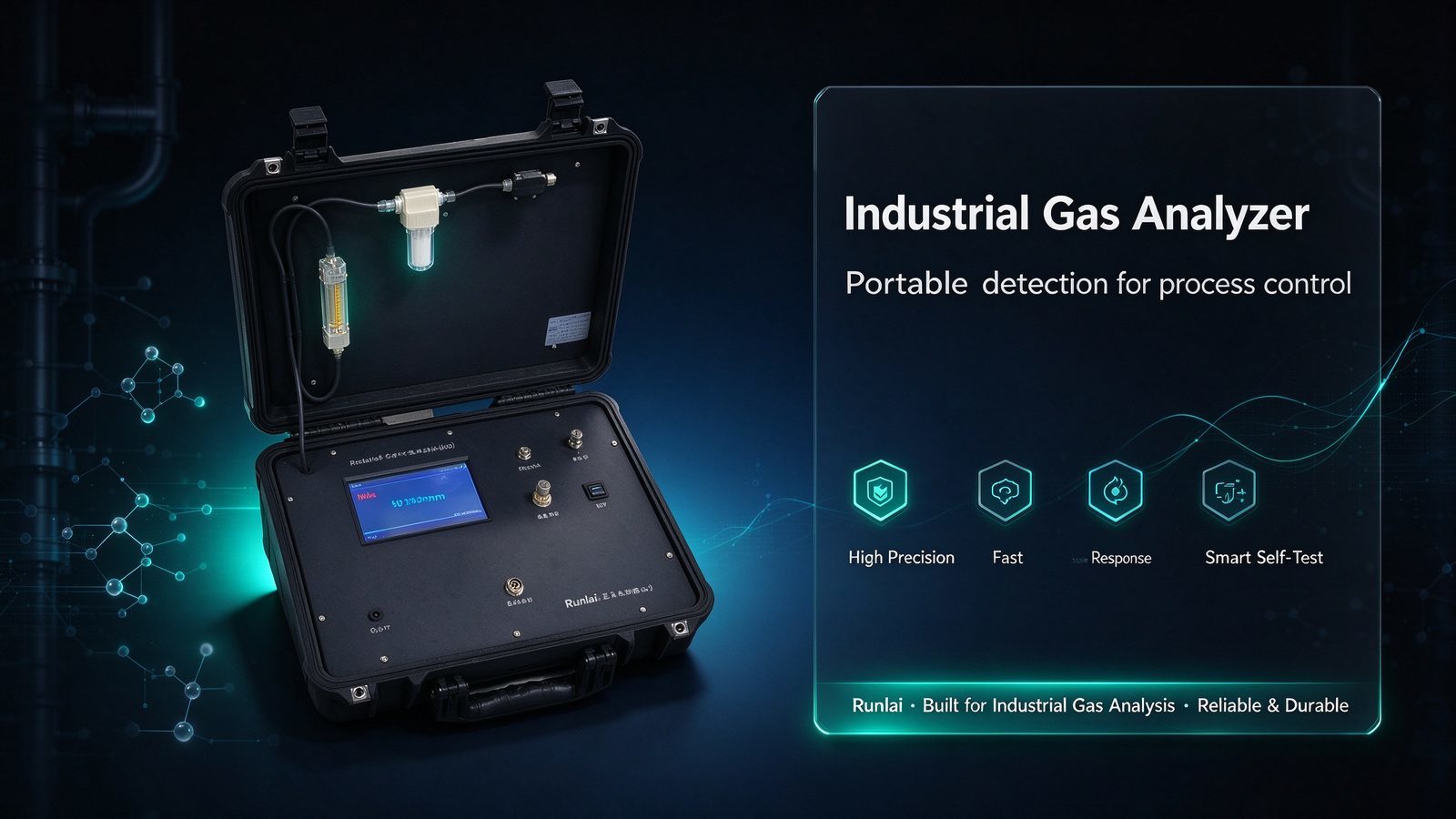 Portable Handheld TDLAS NH3 Gas Analyzer Real Time Detection Customizable Digital Solution