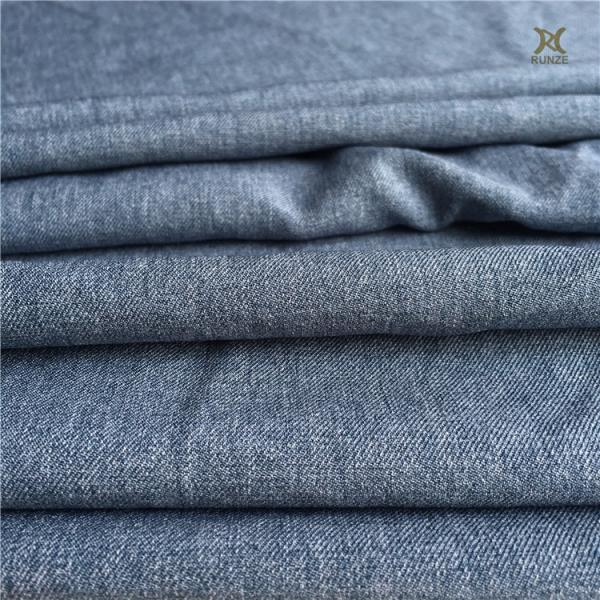 Anti Pill 95% Polyester 5% Spandex Twill Cation Copy Linen Stretch Fabric For Women Pants