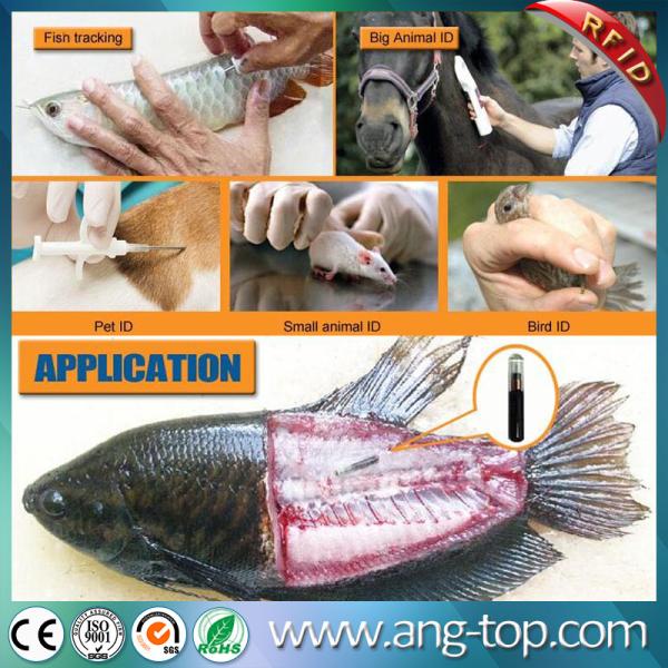2.12*12mm 134.2KHZ Animal Microchip ID RFID Glass Tag For Pet Track