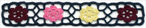 exquisite elastic stretch Crochet Lace trim handmade 7cm Cotton Lace