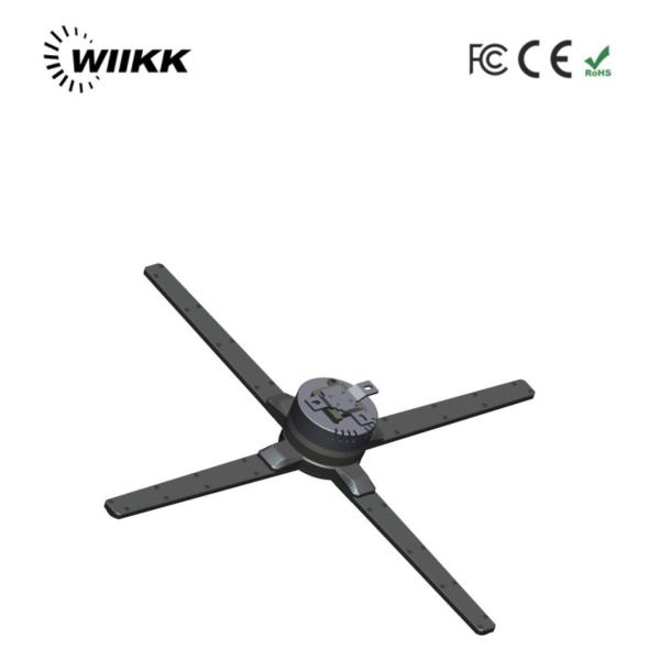 Wiikk 65cm 3D Advertising Fan Mini Hologram Projector By WIFI Content Upload