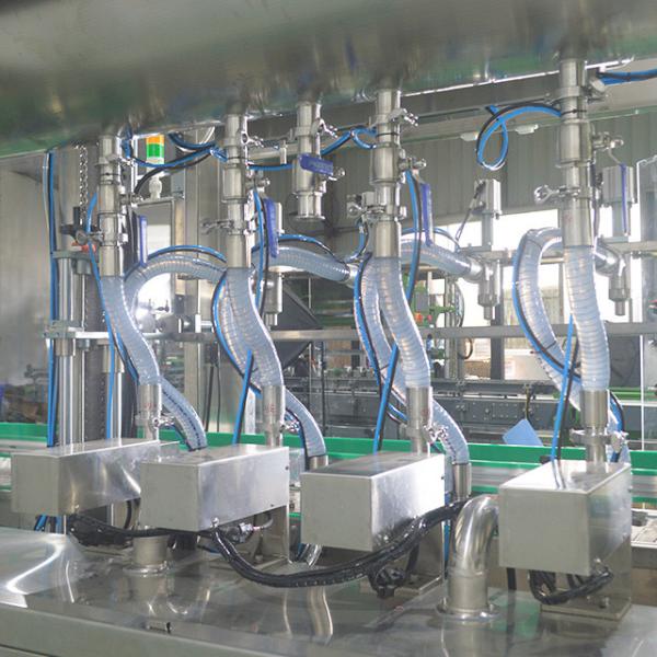Máquina automática de enchimento de óleo de oliva líquido de 4 cabeças para óleo de girassol