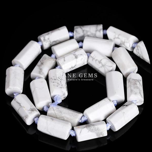 Blue Calcite Howlite Gemstone Bead Strands Crystal Raw Rough Faceted Nuggets for Bracelets