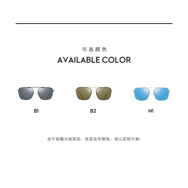 Women Men Metal Frame Polarized Sunglasses Black Green Blue TAC Lens Unisex