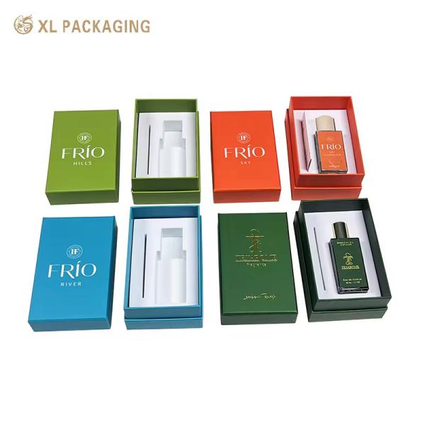 XL Packaging Custom Packaging Box Factory Luxury Rigid Cardboard Paper Lid Base Gift Box with EVA Foam for Perfume Watch Cosmetics & Gifts Packaging Recyclable Paper Box