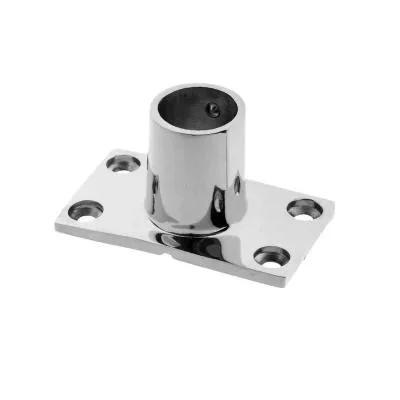 Marine Hardware Fittings Stainless Steel Stanchion Base Round Pipe Bases 30 Degree