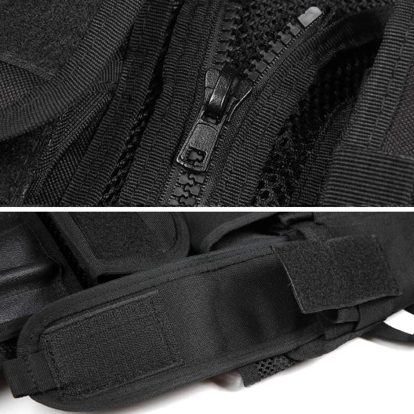 Black Nylon Armor Tactical Gear Vests Bulletproof with Breathable