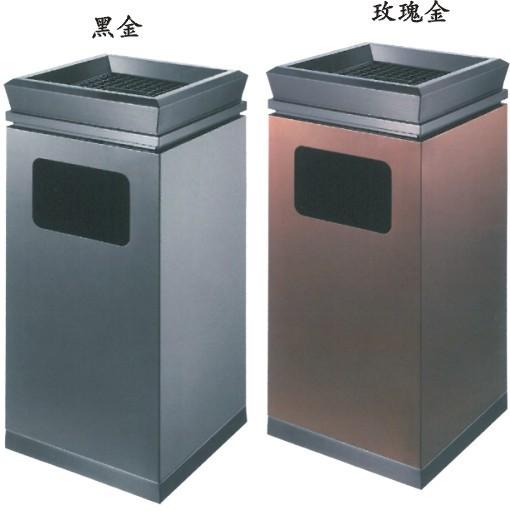 Black Gold Rose Gold Hotel Lobby Accessories Ashtrays Bins Lobby Lift Stand Up Ash Trays