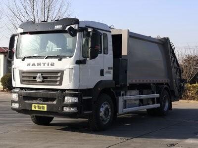 Sinotruck pure electric automatic vehicle garbage compactor truck