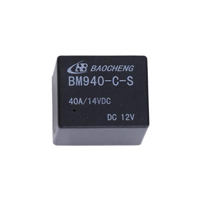 Relé de tamanho pequeno 12V 50A adequado para instalações de controle automático BM940-C-S