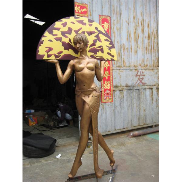 Silver Resin Famous Portrait Sculpture Indoor Hall Life Size Bronze Sculpture