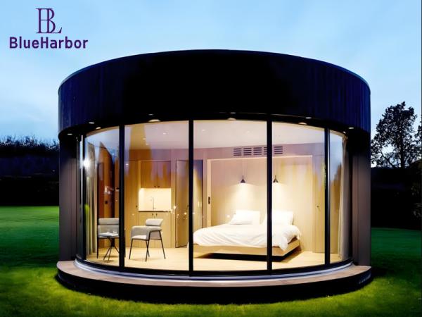 Circular Prefab Steel House Customized for Hotel