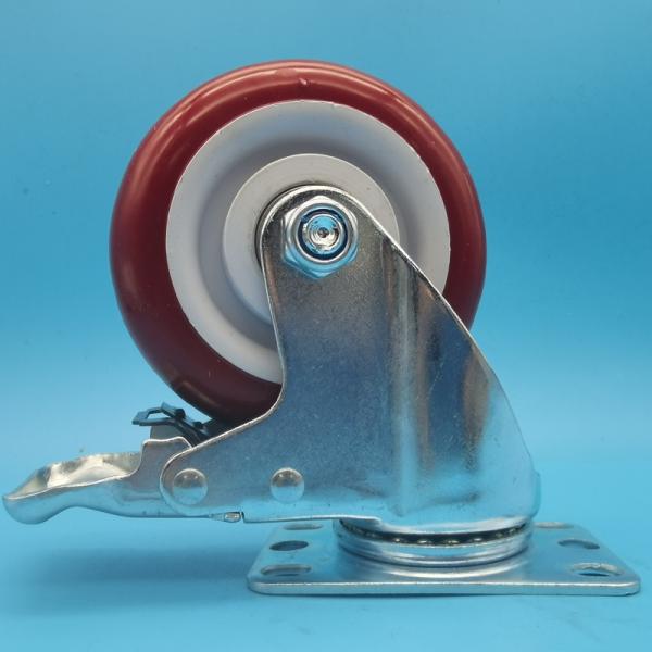 Chemical Resistance Medium Duty Casters Pp Polypropylene Wheels Castors Singel Wheels 2.5lockable rigid Swivel Laboratory Equipment