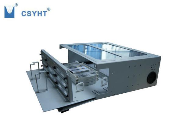 19inch rack mounted ODF 72 fiber optic patch panel with transparent cover