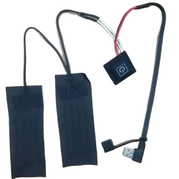 Customized Clothes Heating Pads 2pcs In One 5V USB For Heated Pants