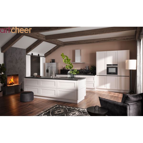 Custom Walnut Kitchen Cabinets with Solid Wood Construction and Ready to Assemble Modular Kitchen Cabinets