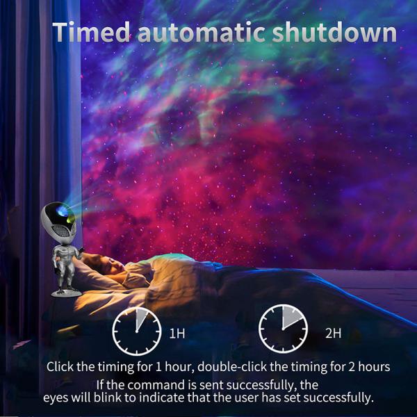 USB Alien Shape Smart Sky Galaxy Star Projector With Remote Control