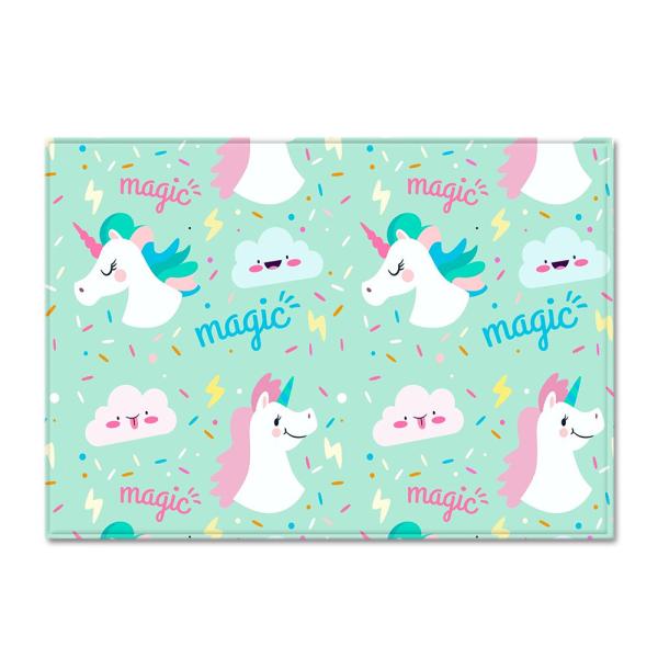 Cartoon Unicorn Carpet Floor Mat with a minimum order and custom design