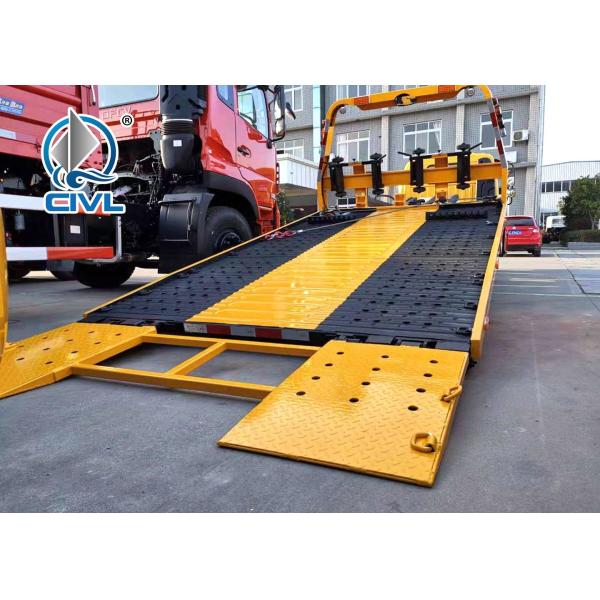 Flat Bed Diesel Engine Wrecker Tow Truck With Lifting Weight 465kgs , Loading 2tons