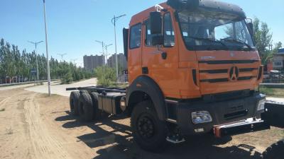 6x4 Beiben Trucks Euro 2 Operating Weight 13650kg Red Color Box Material Optional