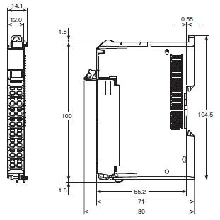 NX-CIF105 Unité d'interface d'extension de module PLC Omron d'origine