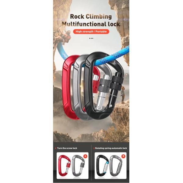 Скалолазание крючок тяжелое оборудование из нержавеющей стали прочный дизайн скалолазание