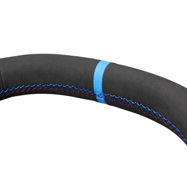 Custom Fit Sports Design Suede Steering Wheel Cover for BMW 5 Series E46 F30 X6 I8 E60