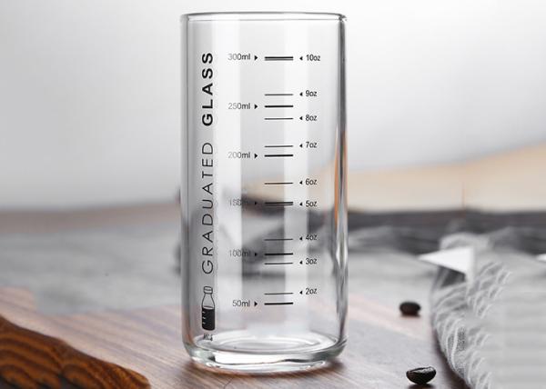Copo de vidro personalizado claro, canecas de vidro feitas sob encomenda para Juice Milk Coffee